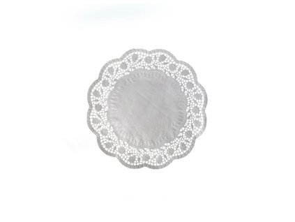 Dekoračné krajky okrúhle, priemer 18 cm, 100 ks