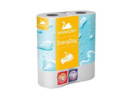 Kuchynské utierky 2-vrstvové HARMONY Everyday/Praktik, návin 11 m (2 ks)