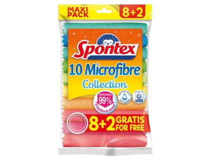 Utierky Spontex Microfibre 8 + 2 ZDARMA