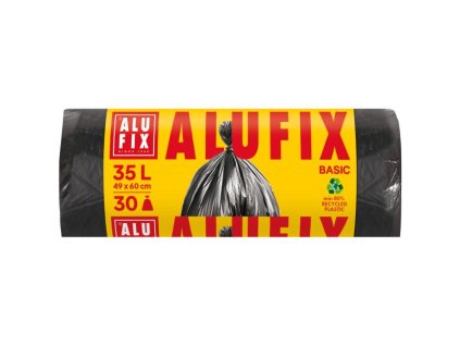 Vrecia na odpadky 35 l /30 ks, Economy, 8 mic., 49 x 60 cm, čierne, HDPE