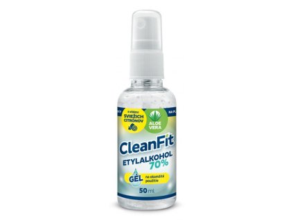 CleanFit dezinfekčný gél 70% citrus na ruky s rozprašovačom 50 ml