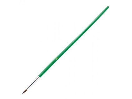 Štetec guľatý č. 2 so zelenou rúčkou 12ks
