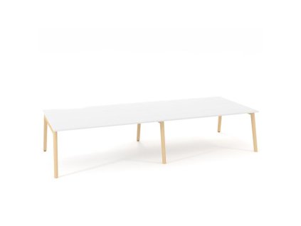 Pracovné stoly Bench ALFA ROOT 360x160cm, biely