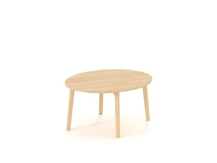 Konferenčný stolík ROOT okrúhly, d=90/v=47,7cm, dub