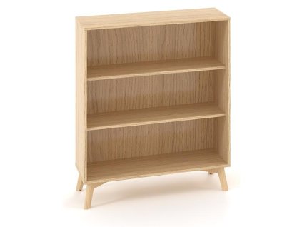 Policová skriňa ALFA ROOT nika, 2 police, 100x45x121,5cm, dub