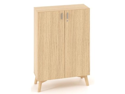 Policová skriňa ALFA ROOT, 2 police, 80x47x121,5cm, dub