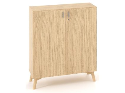 Policová skriňa ALFA ROOT, 2 police, 100x47x121,5cm, dub