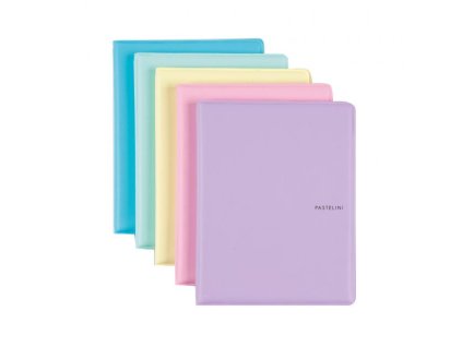 Obal na doklady Karton PP Pastelini mix farieb