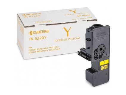Toner Kyocera TK-5220Y yellow (1.200 str.) pre Ecosys P5021cdn/P5021cdw/M5521cdn/M5521cdw