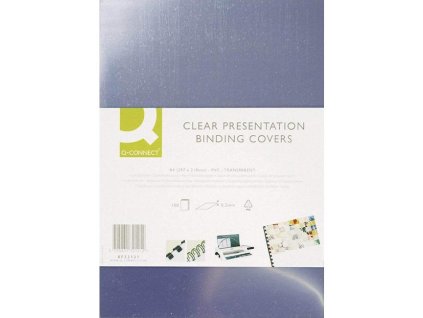 Plastové obálky na krúžkovú väzbu Q-Connect A3 PVC 200mic číre