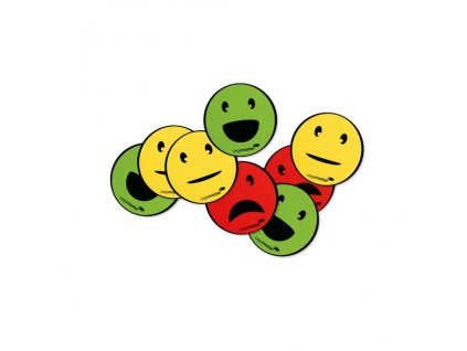 Magnety Emoticon s priemerom 50mm, mix 6 ks