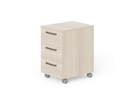 Kontajner mobilný 3 zásuvky Lenza Wels, 40,8x63,3x50,4cm, agát svetlý
