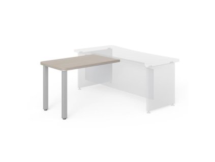 Prídavný stôl Lenza Wels, 110x76,2x70cm, kovové nohy - driftwood