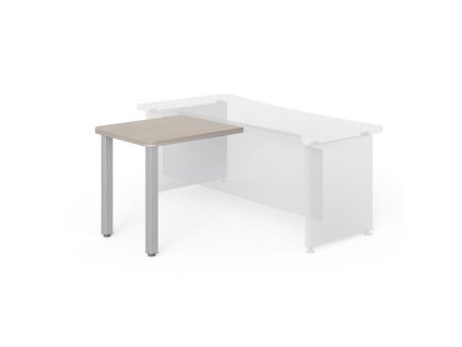 Prídavný stôl Lenza Wels, 80x76,2x70cm, kovové nohy - driftwood