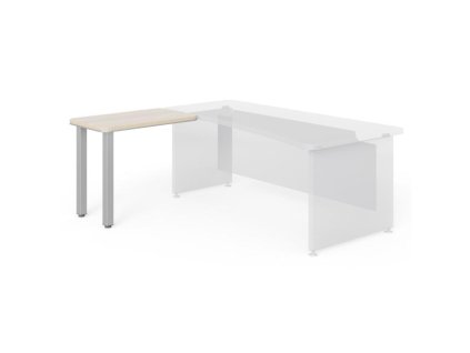 Stôl doplnkový Lenza Wels, zúženie vľavo, 55x76,2x90cm, agát svetlý