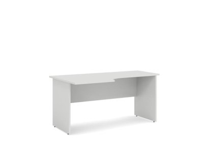 Pracovný stôl ľavý BASIC, 160x76x90cm, biela