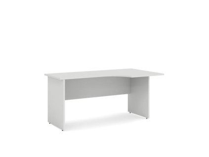 Pracovný stôl pravý BASIC, 160x76x90cm, biela