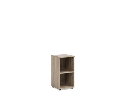 Policová skriňa BASIC, otvorená, 40x40x76,5cm, dub Sonoma