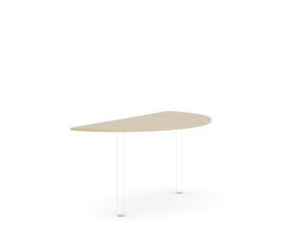 Doplnkový stôl bez nohy BASIC, 160x2,2x80cm, breza