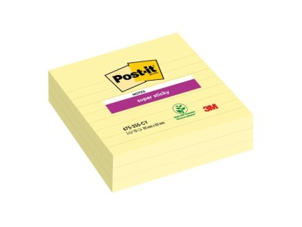 Samolepiaci bloček Post-it Super Sticky 101x101 žltý linajky