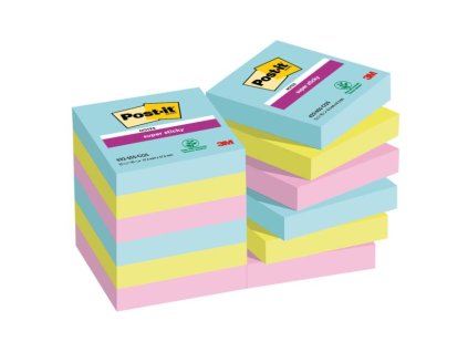 Samolepiaci bloček Post-it Super Sticky COSMIC 47.6x47.6mm, 12 bločkov po 90 lístkov