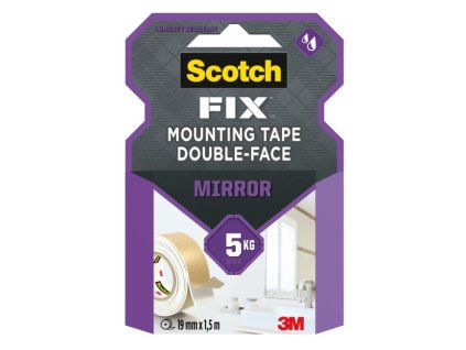 Montážna páska Scotch vhodná na použitie v kúpeľni, 19 mm x 1,5 m