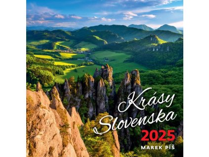 Nástenný kalendár krásy Slovenska 30 x 30 cm 2025