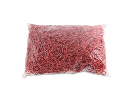 Gumičky Office Products 80mm 1kg červené