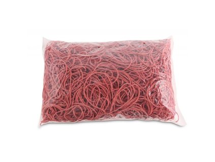 Gumičky Office Products 100mm 1kg červené
