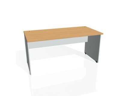 Pracovný stôl Gate, 160x75,5x80 cm, buk/sivý