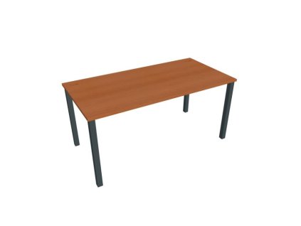 Pracovný stôl Uni, 160x75,5x80 cm, čerešňa/čierna