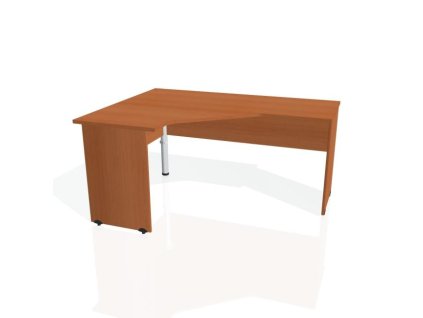 Pracovný stôl Gate, ergo, pravý, 160x75,5x120 cm, čerešňa/čerešňa