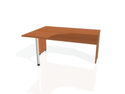 Pracovný stôl Gate, ergo, pravý, 160x75,5x120 cm, čerešňa/čerešňa