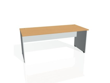 Pracovný stôl Gate, 180x75,5x80 cm, buk/sivý