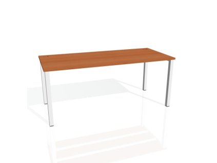 Pracovný stôl Uni, 180x75,5x80 cm, čerešňa/sivá