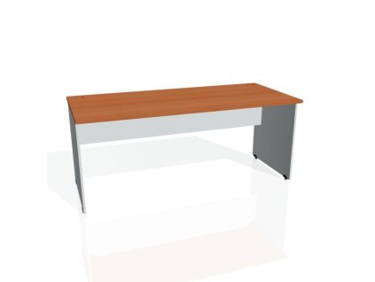 Pracovný stôl Gate, 180x75,5x80 cm, čerešňa/sivý