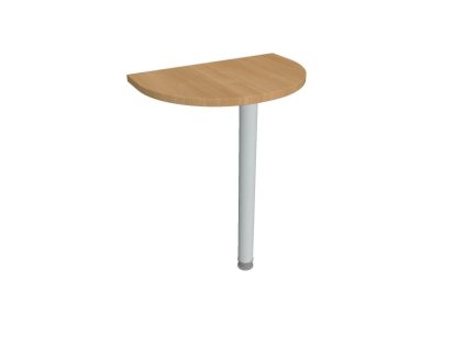 Doplnkový stôl Gate, 60x75,5x40 cm, dub/kov