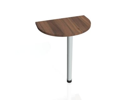 Doplnkový stôl Gate, 60x75,5x40 cm, orech/kov