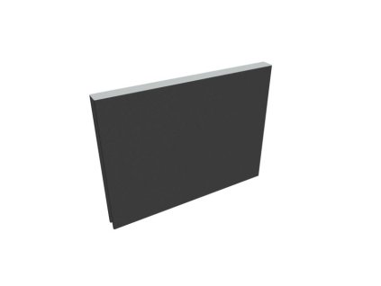 Paraván na plochu stola Akustik, 60 cm, antracit