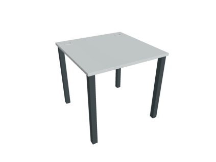 Pracovný stôl Uni, 80x75,5x80 cm, sivá/čierna