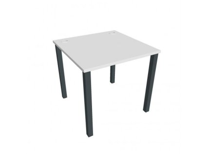 Pracovný stôl Uni, 80x75,5x80 cm, biela/čierna