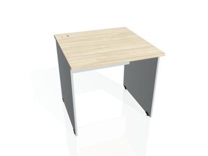 Pracovný stôl Gate, 80x75,5x80 cm, agát/sivý
