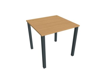 Pracovný stôl Uni, 80x75,5x80 cm, buk/čierna