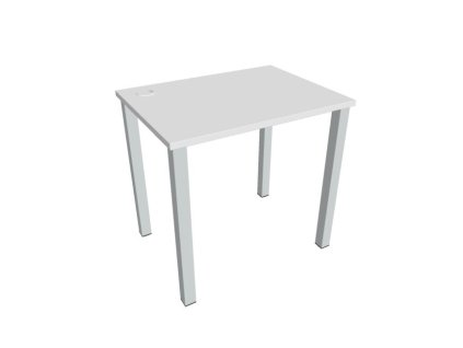 Pracovný stôl Uni, 80x75,5x60 cm, biela/sivá