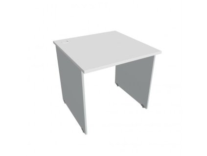 Pracovný stôl Gate, 80x75,5x80 cm, biely/sivý