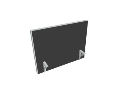 Paraván na hranu stola Akustik, 80 cm, antracit