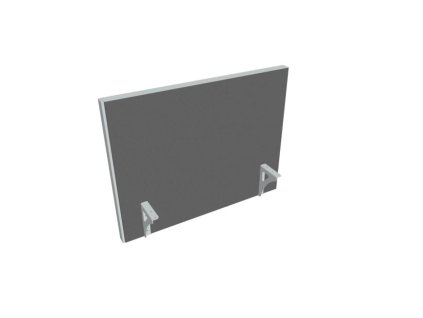 Paraván na hranu stola Akustik, 80 cm, sv.sivý