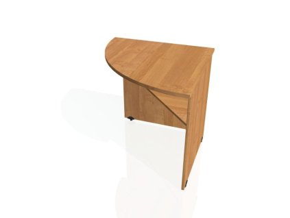 Doplnkový stôl Gate, ľavý, 80x75,5x80 cm, jelša/jelša