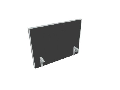 Paraván na hranu stola Akustik, 80 cm, antracit