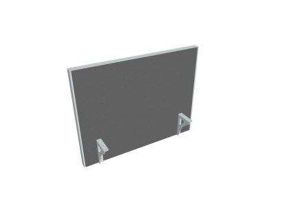 Paraván na hranu stola Akustik, 80 cm, sv.sivý